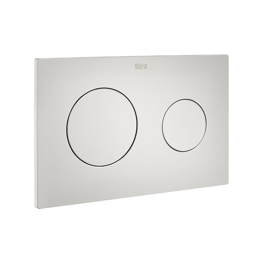 Cut out image of the Roca Duplo One PL10 Matt Pearl Dual Flush Plate